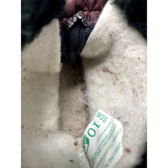 Sorel Duck Boots Women's Size 10 Maroon Boho Embroidered High Ankle Winter - Picture 11 of 12